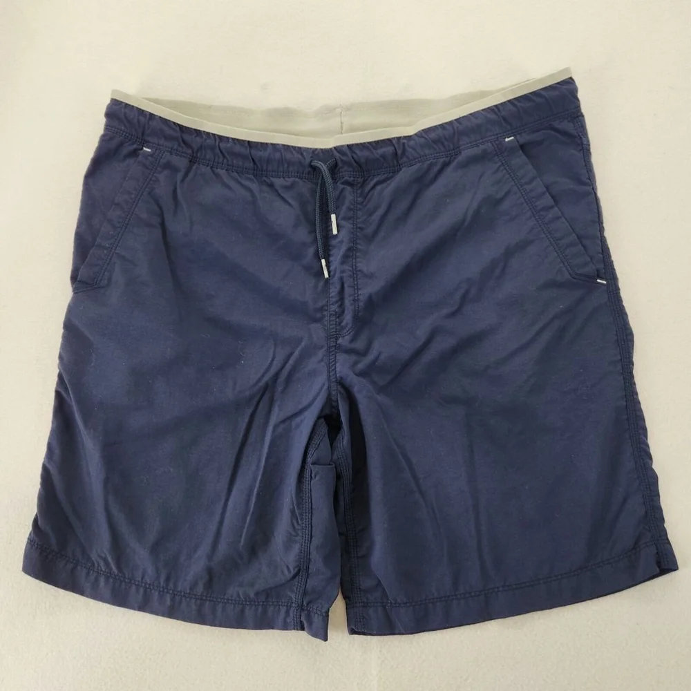 The North Face Men's 100% Nylon Baggies Athletic Shorts Navy Blue Large Outdoor